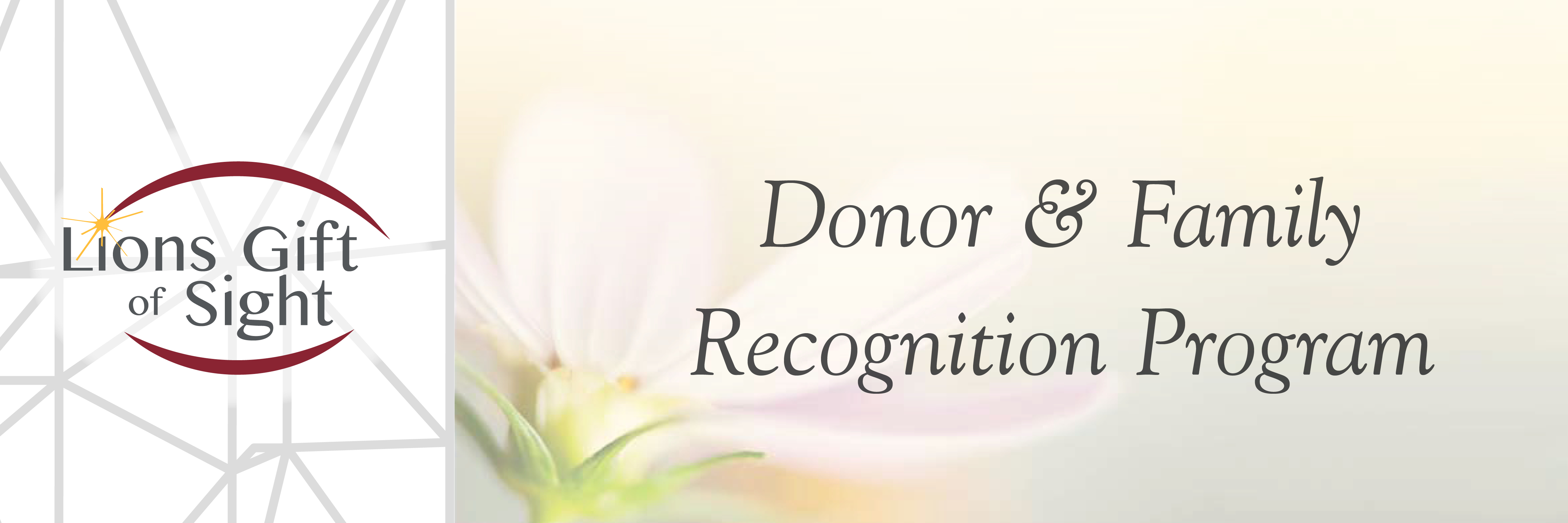 Donor Recognition Program header